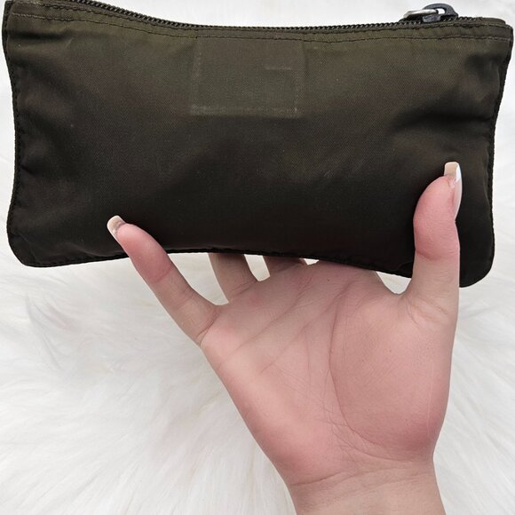 Prada Tessuto Khaki Nylon Pouch - Picture 6 of 9